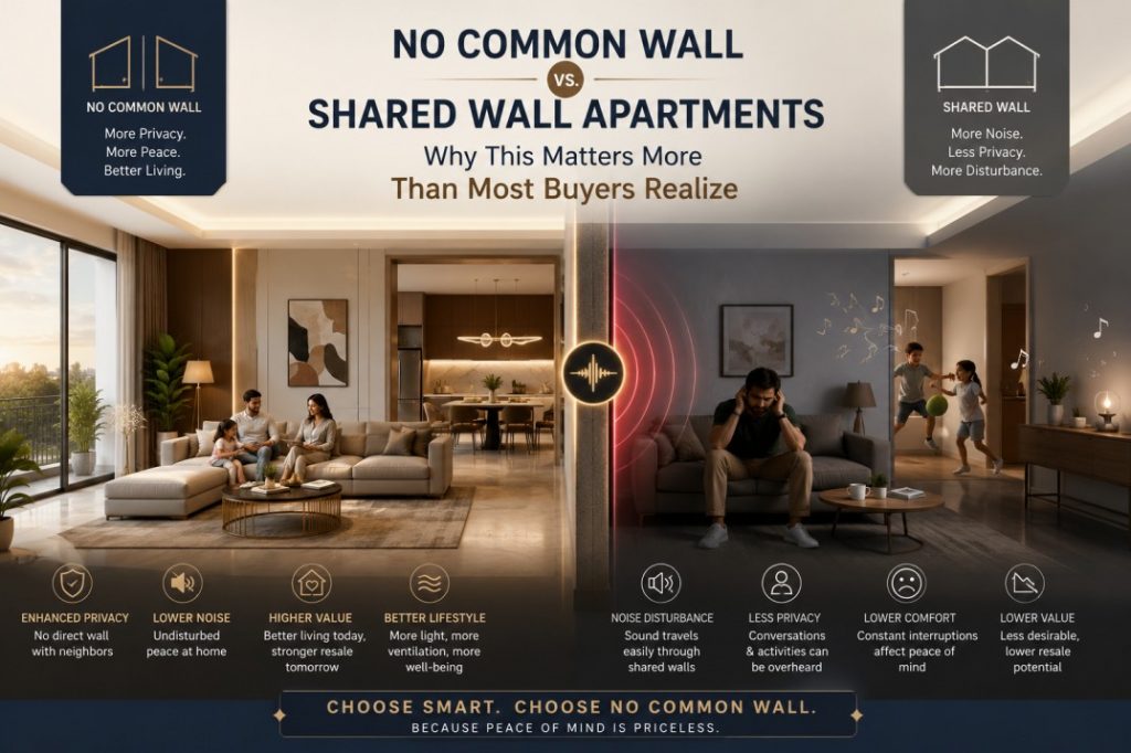 No Common Wall vs Shared Wall Apartments: Why This Matters More Than Most Buyers Realize