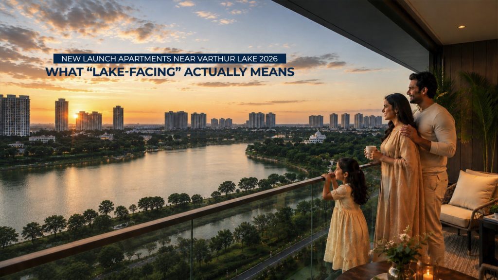 New Launch Apartments Near Varthur Lake 2026:What “Lake-Facing” Actually Means